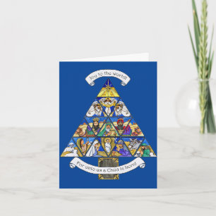 Carte Joy to the World Christmas Greeting Card