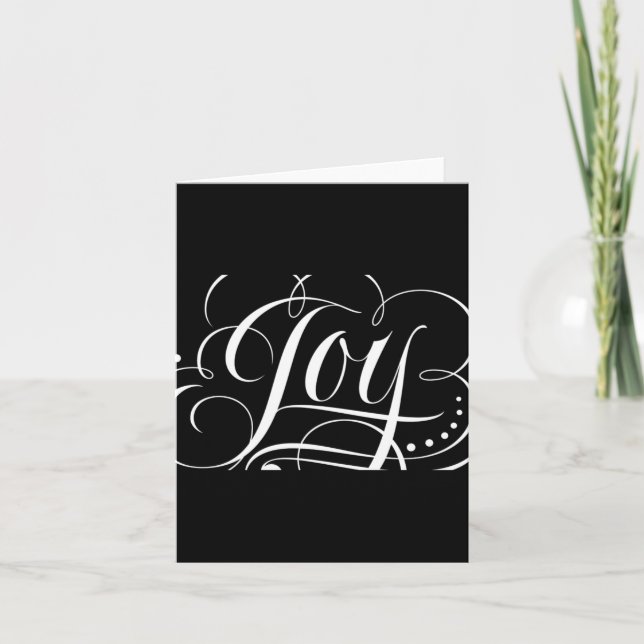 Carte Joy To The World Fancy Swirly Girly Christmas T Sh (Devant)
