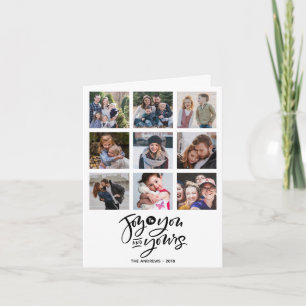 Carte Joy to you 9 Square photo Typografy Holidays