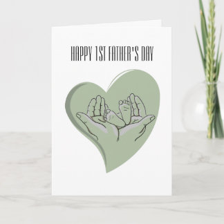Carte Joyeuse 1ère fête des pères pour nouveau papa