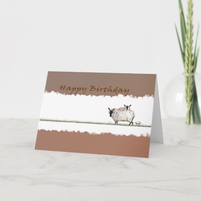 Carte Joyeuse Anniversaire Ewe (Devant)