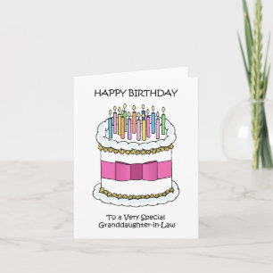 Carte Joyeuse belle-fille d'anniversaire