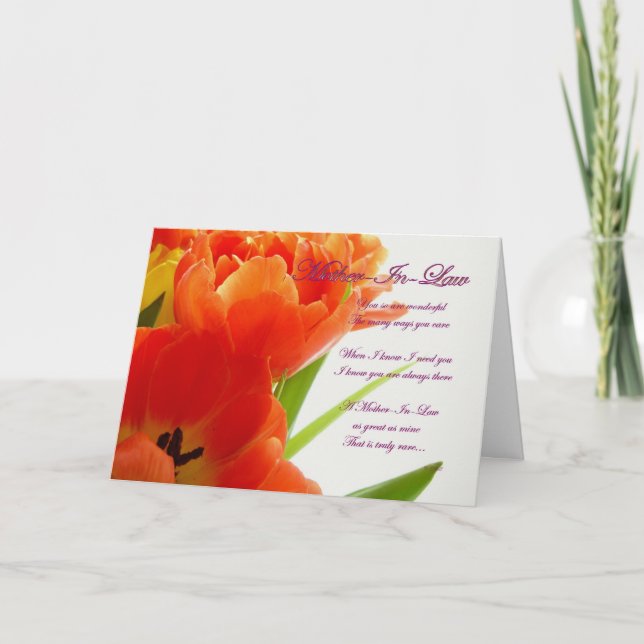 Carte Joyeuse belle-mère en droit (Devant)