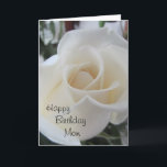 Carte Joyeuse Birthday<br><div class="desc">A perfect white rose, et a beautiful verse and quote inside, this is all you need to make your Mother happy on her birthday ! Vous pouvez être customize the inside verse if you want</div>
