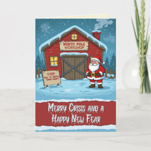Carte Joyeuse Crise Noël Drôle