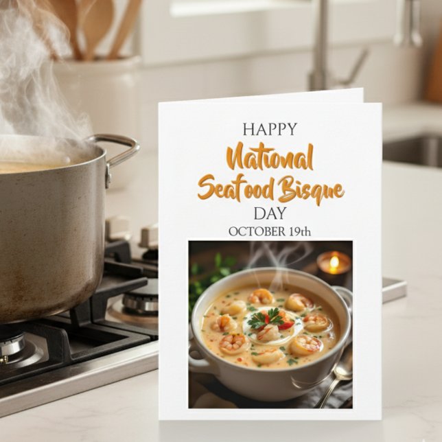 Carte Joyeuse de la Journée Nationale de la Bisque (Créateur téléchargé)