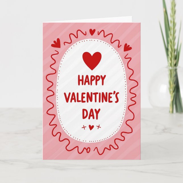 Carte Joyeuse de Saint-Valentin (Devant)