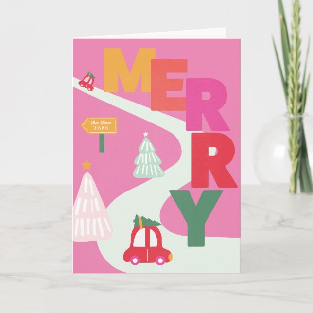 Carte Joyeuse de vacances (Devant)