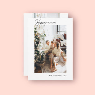 Carte Joyeuse de vacances Calligraphie