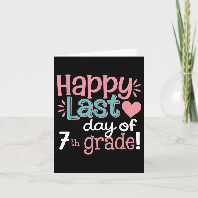 Carte Joyeuse Dernière journée de 7e année de diplôme Ga (Devant)
