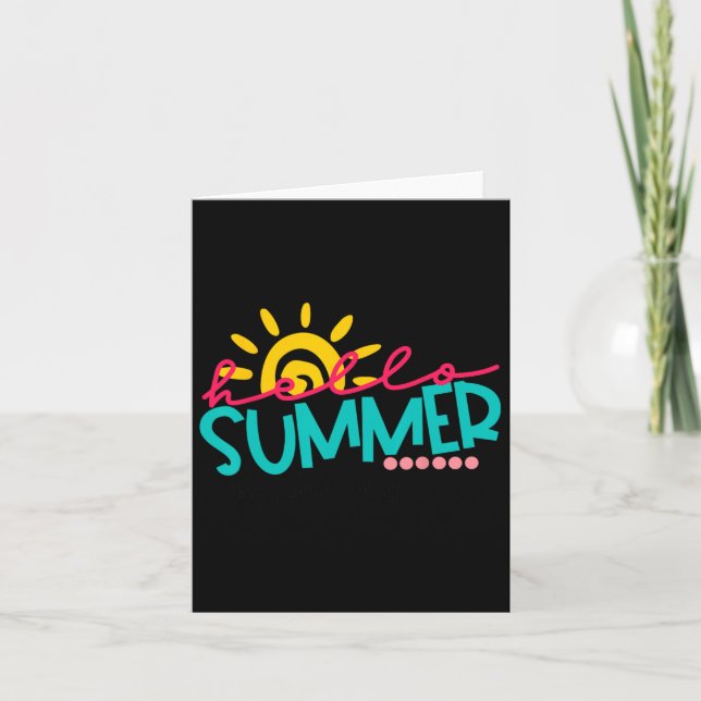 Carte Joyeuse Dernière Journée De Scolaires Enfants Ense (Devant)