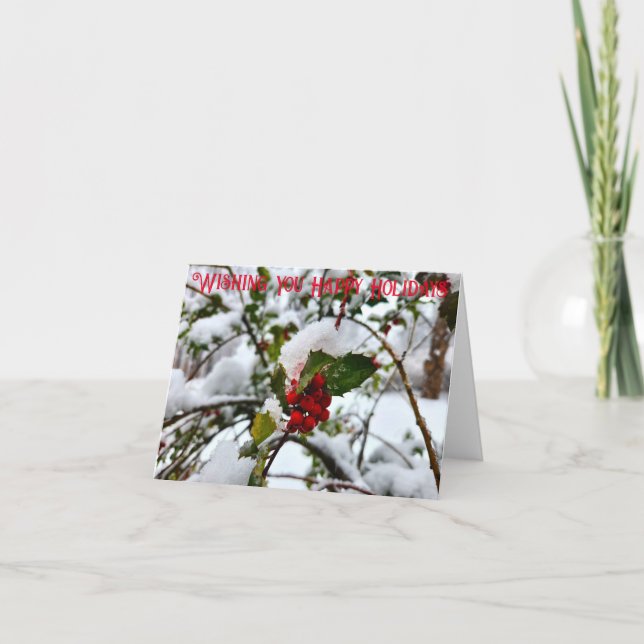 Carte Joyeuse des Fêtes (Devant)