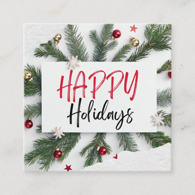 Carte Joyeuse des Fêtes (Devant)