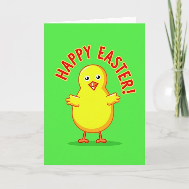 Carte joyeuse d'oiseau de printemps (Devant)