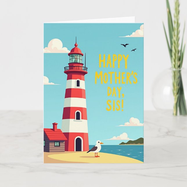 Carte Joyeuse du Phare Rayé (Devant)