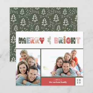 Carte Joyeuse et brillante de vacances photo budge