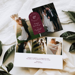 Carte Joyeuse et Mariée Mariage photo de vacances
