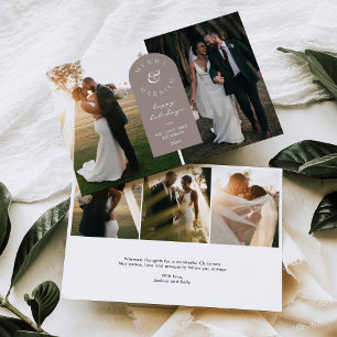 Carte Joyeuse et Mariée Mariage photo de vacances