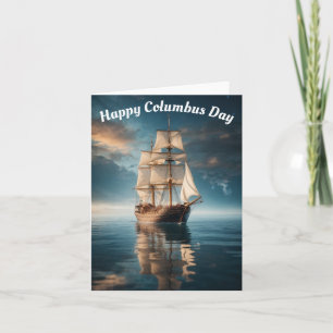 Carte Joyeuse fête de Christophe Colomb   