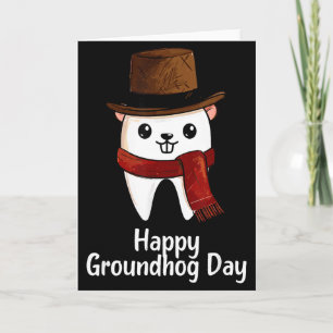 Carte Joyeuse fête de la marmotte journee dentaire insta