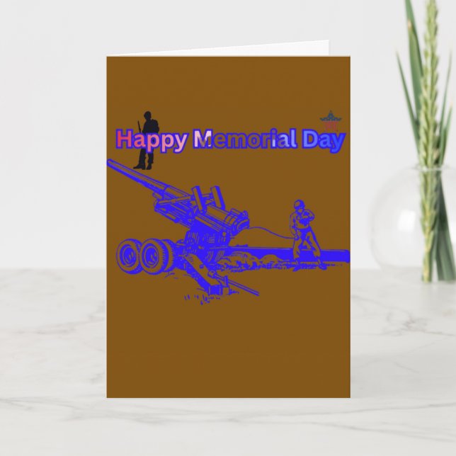 Carte Joyeuse fête de la mémoire brown (Devant)