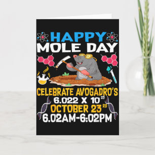 Carte Joyeuse Fête De La Mole Le 23 Octobre Femme Amateu