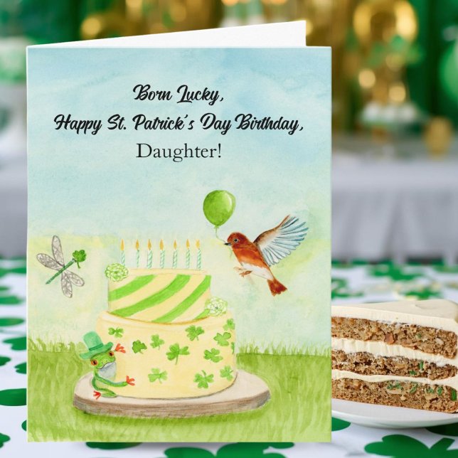 Carte Joyeuse Fête de la Saint-Patrick Anniversaire Fill (Créateur téléchargé)