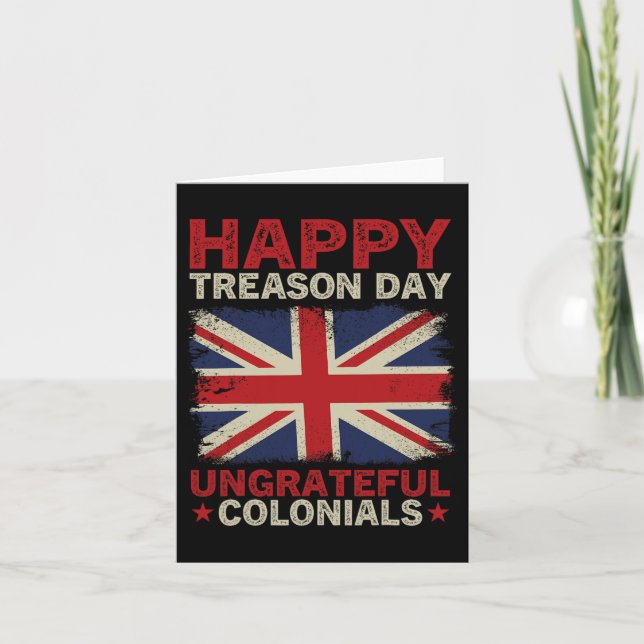 Carte Joyeuse Fête de la Trahison Colonies Ingrates 4 ju (Devant)