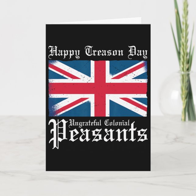 Carte Joyeuse Fête de la Trahison Ingrats Paysans Coloni (Devant)