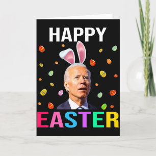 Carte Joyeuse fête de Pâques drôle de lapin d'oeuf de Jo