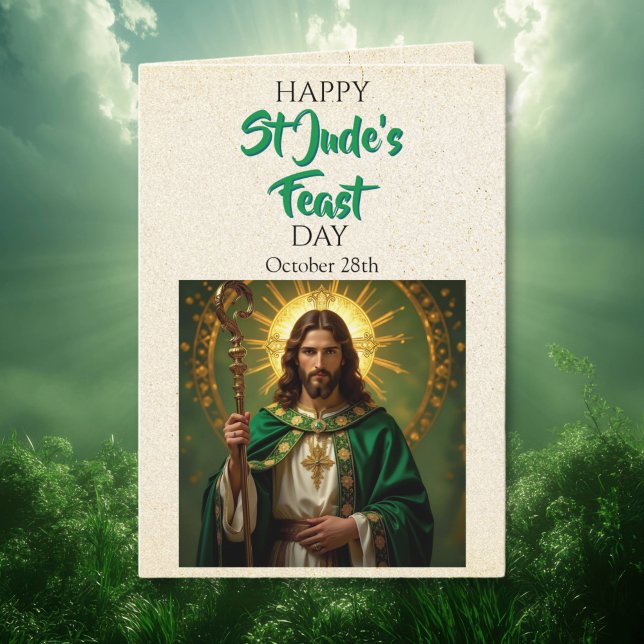 Carte Joyeuse fête de saint Jude | 28 octobre (Créateur téléchargé)
