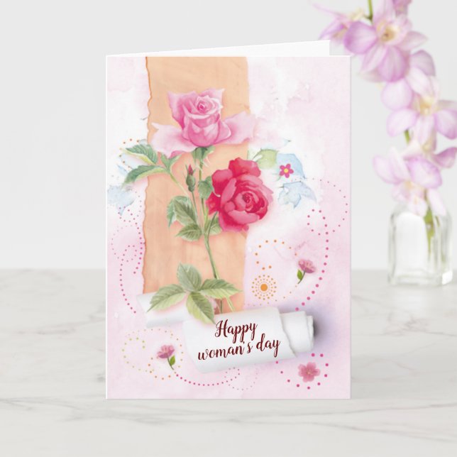 Carte Joyeuse fête des femmes (Orchidée)