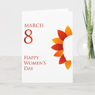 Carte Joyeuse fête des femmes 8 mars