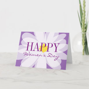 Carte Joyeuse Fête des Femmes belle conception de fleur