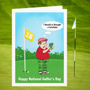 Carte Joyeuse Fête des Golfeurs Humour 10 Avril