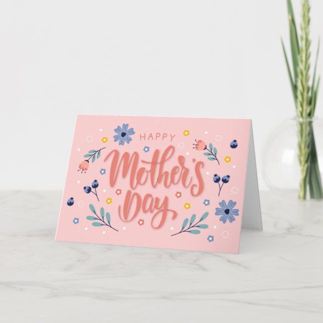 Carte Joyeuse Fête des mères (Devant)