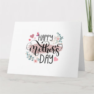 Carte Joyeuse fête des Mères 2025 Fleurs mignonnes pour