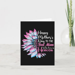Carte Joyeuse fête des mères à la maman qui vit au ciel