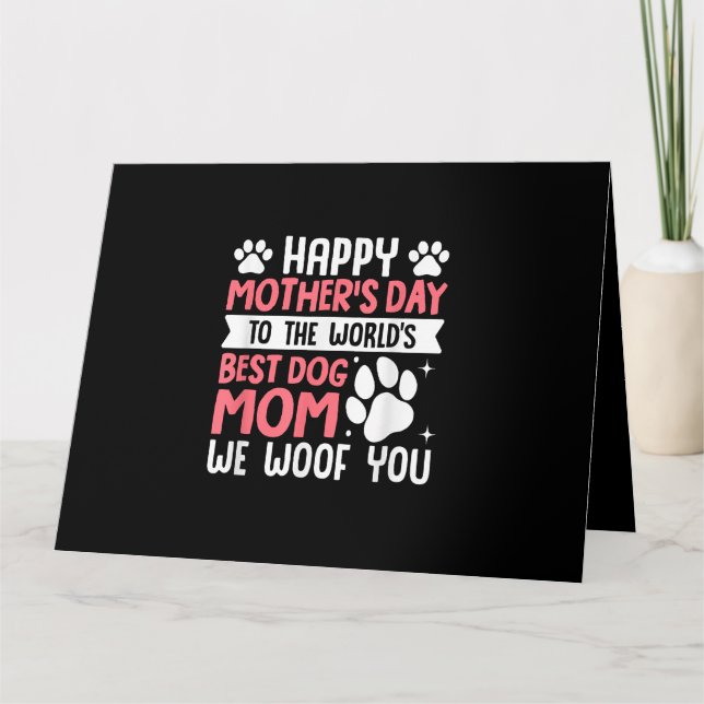 Carte Joyeuse fête des mères à la meilleure maman de chi (Devant)