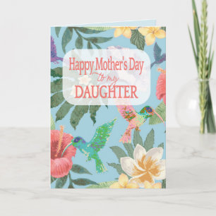 Carte Joyeuse fête des Mères à ma fille 