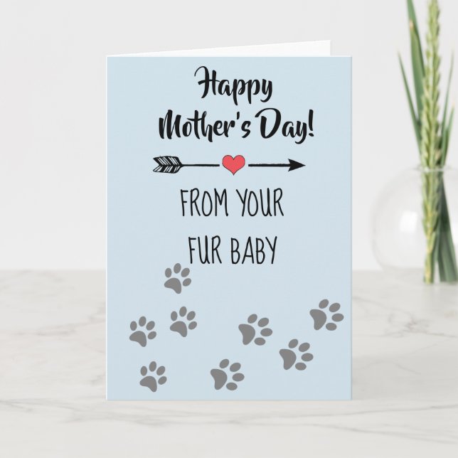 Carte Joyeuse fête des mères de la part de Bébé Poil Chi (Devant)