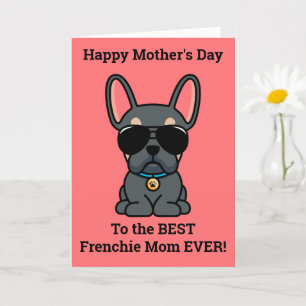 Carte Joyeuse fête des mères de la part de Dog Blue Tan