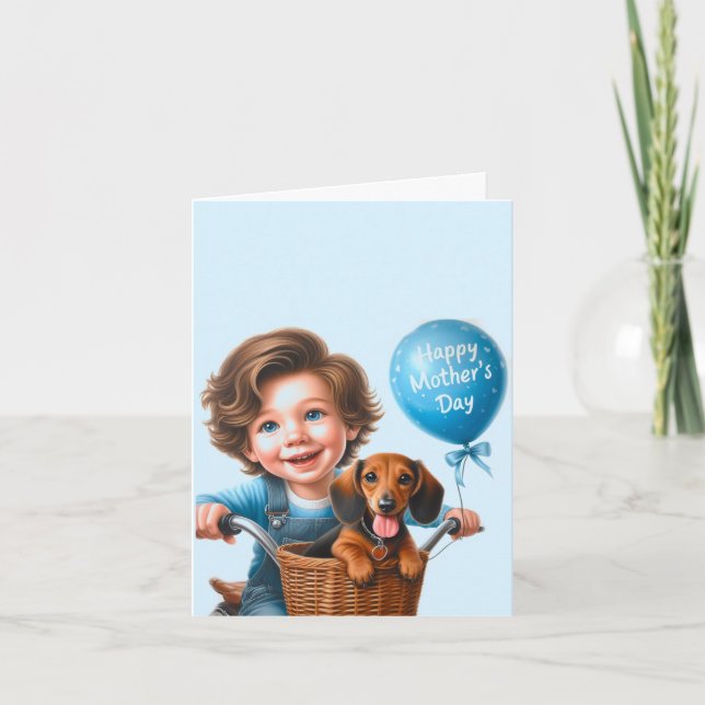 Carte Joyeuse fête des mères de la part de mon fils (Devant)