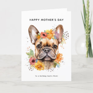 Carte Joyeuse fête des mères de la part du chien Boule