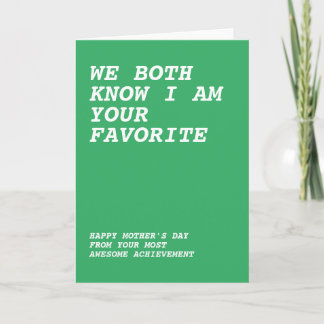 Carte Joyeuse Fête des Mères de votre enfant génial