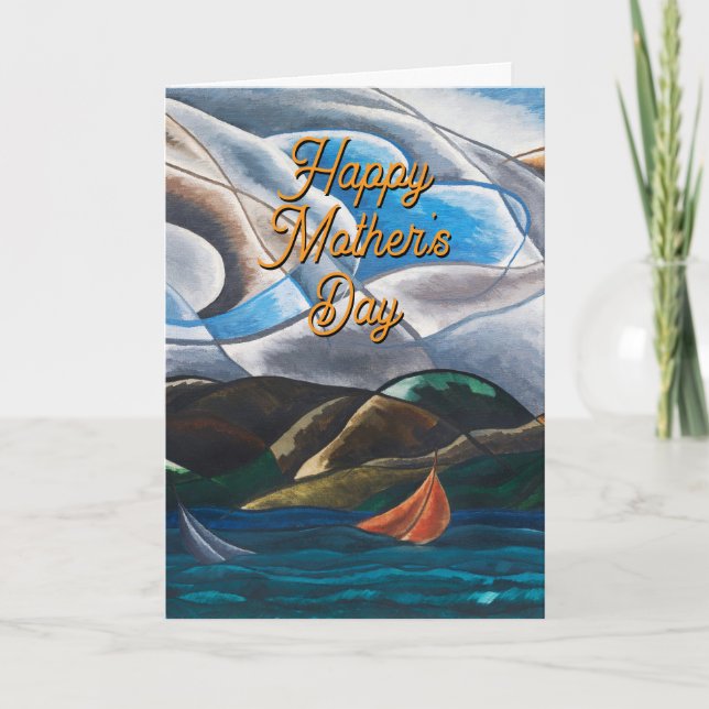 🎨 Carte Joyeuse Fête des Mères 🎨 Édition Art Mod (Devant)