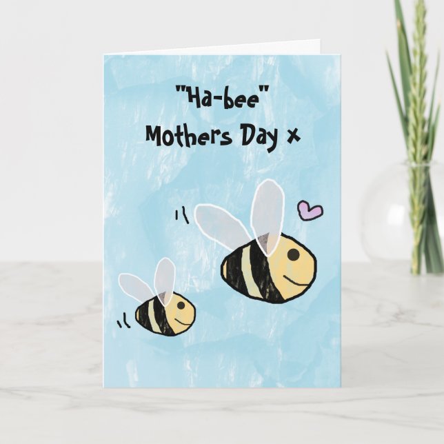 Carte Joyeuse Fête des mères - Fête des mères de Hap-Bee (Devant)