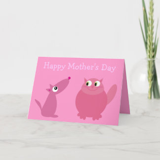 Carte Joyeuse Fête des Mères Fur Kid Maman