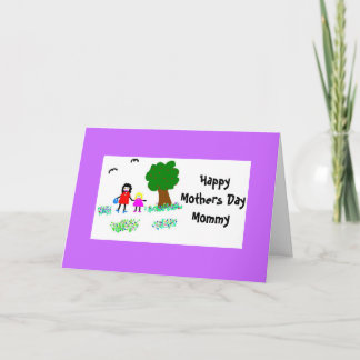 Carte Joyeuse fête des mères maman