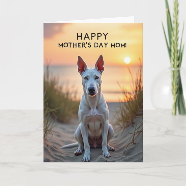 Carte Joyeuse Fête des Mères Maman Chien (Devant)